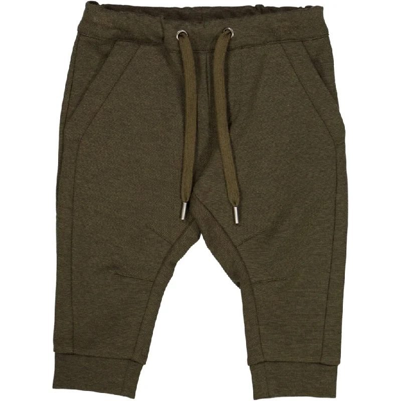 Trousers Max - dark moss melange