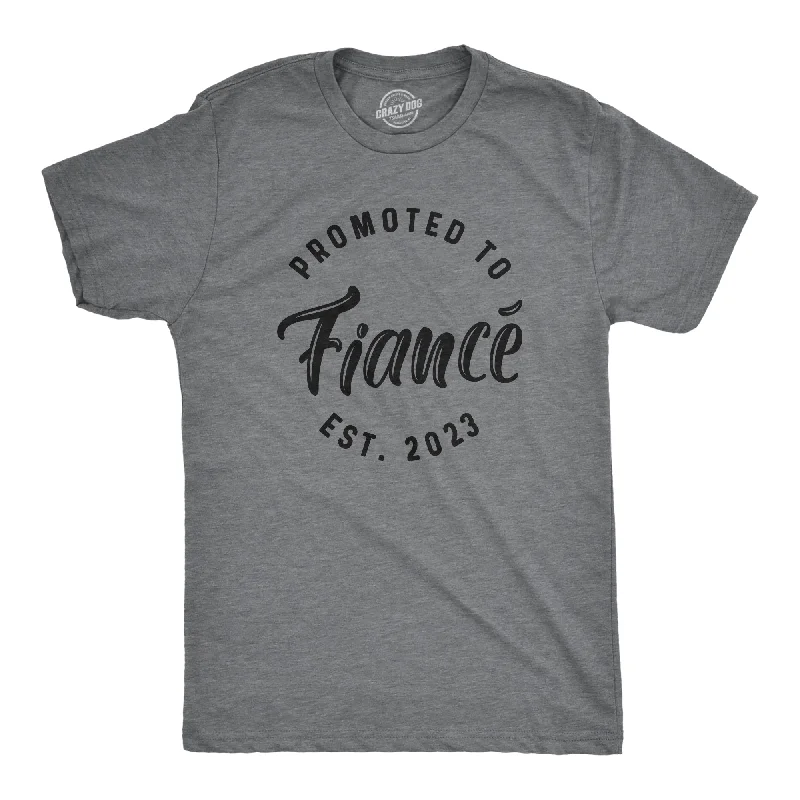 Promoted To Fiance Est. 2023 Men's T Shirt