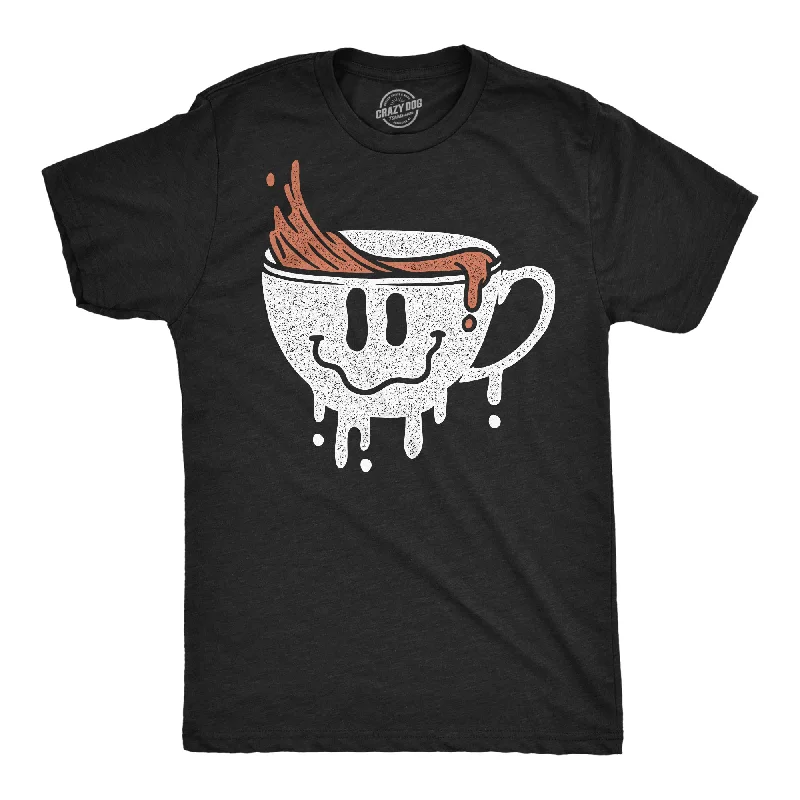 Dripping Coffee Smile Men's T Shirt