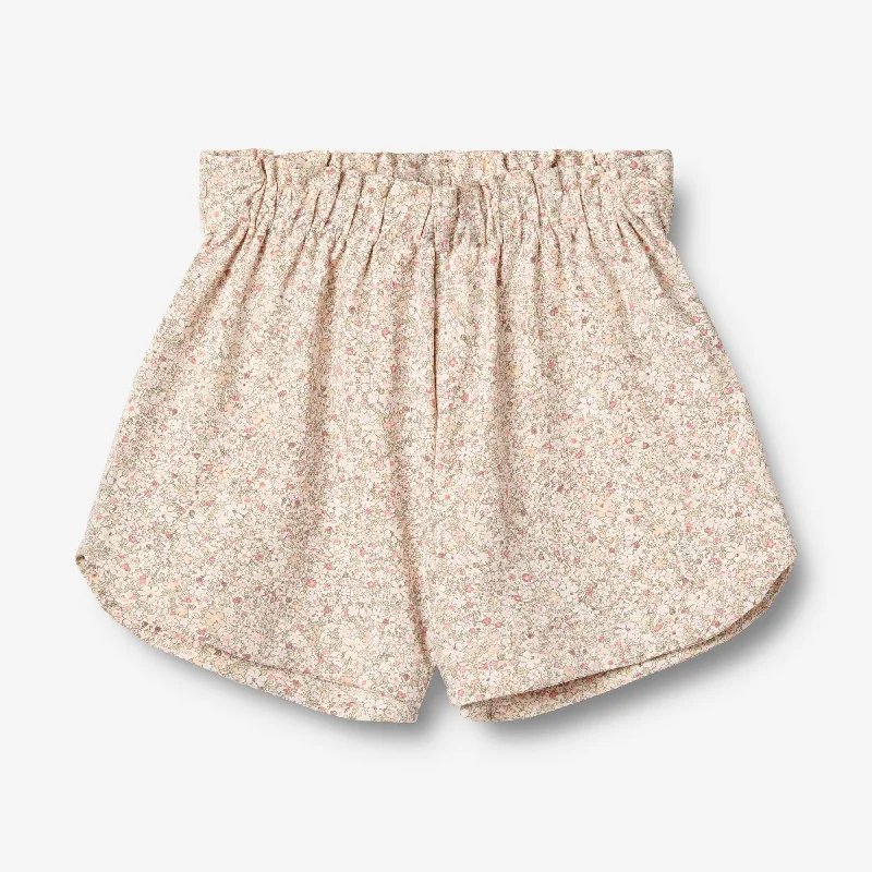 Jersey Shorts Karen - cream flower meadow