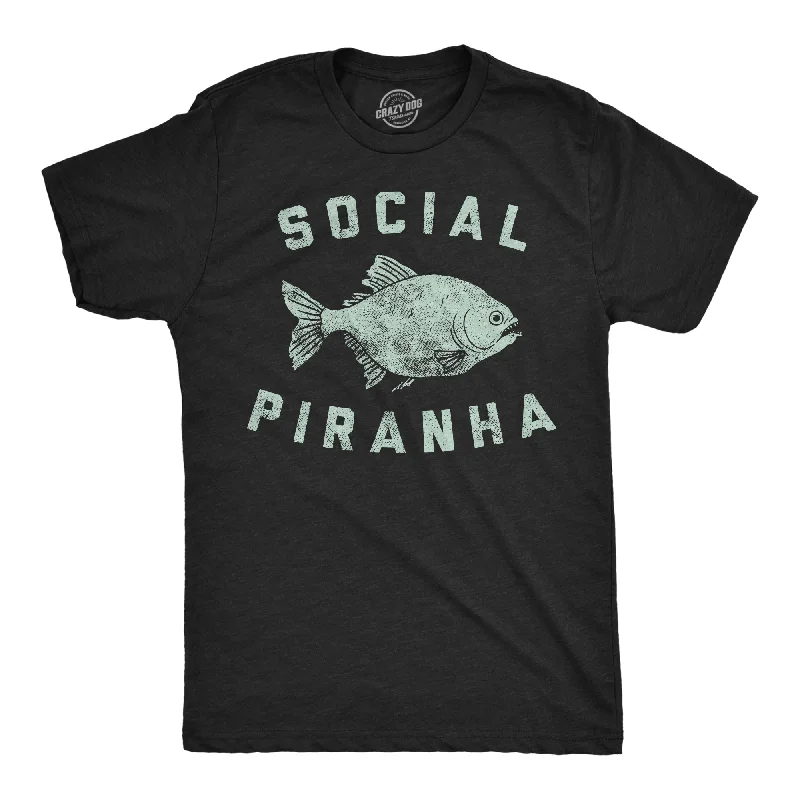 Social Piranha Men's T Shirt