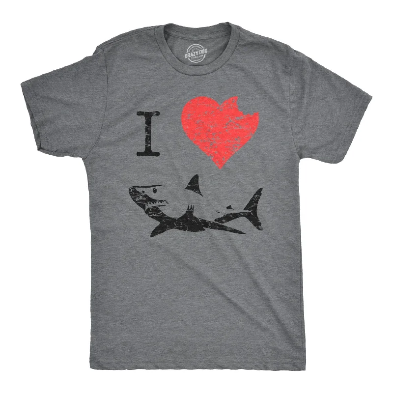 I Love Sharks Men's T Shirt