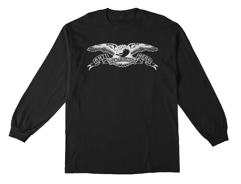 Basic Eagle Longsleeve Tee | Black/White