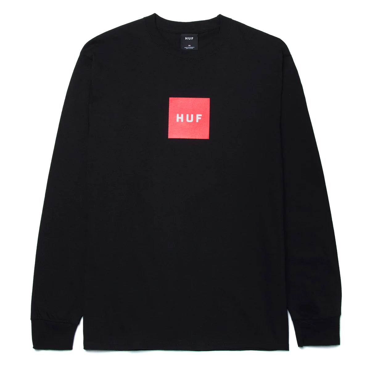 Essentials Box Logo L/S Tee | Black