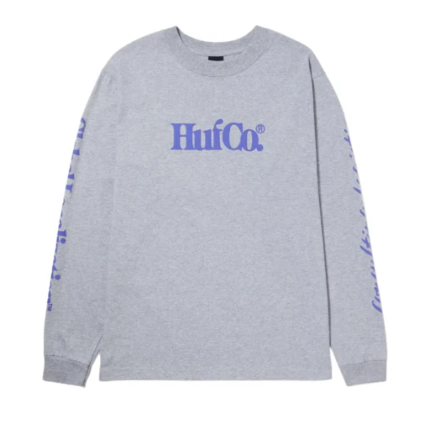 Huf Co L/S Tee | Heather Grey