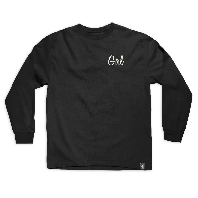 Script Longsleeve Tee | Black