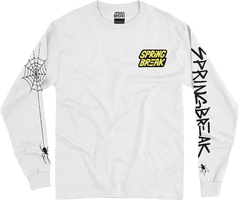 Spring Break Spider Longsleeve | White