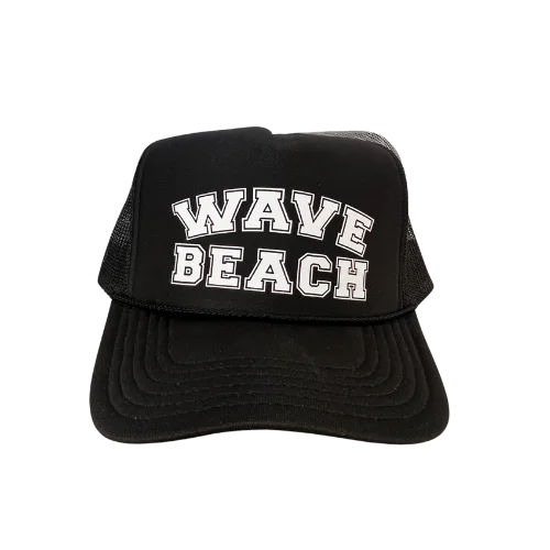 Black Beach Trucker Hat