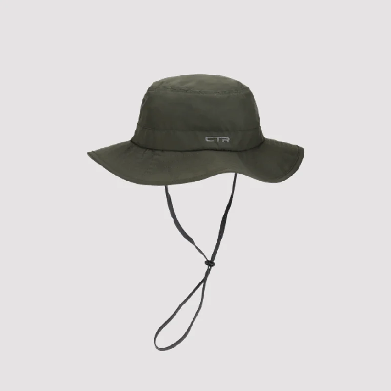 Ctr Summit Pack-It Unisex Hiking Hat Olive/Brown