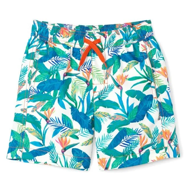 Hatley Paradise Swim Shorts Kids-Boys Tropical S20BPK809