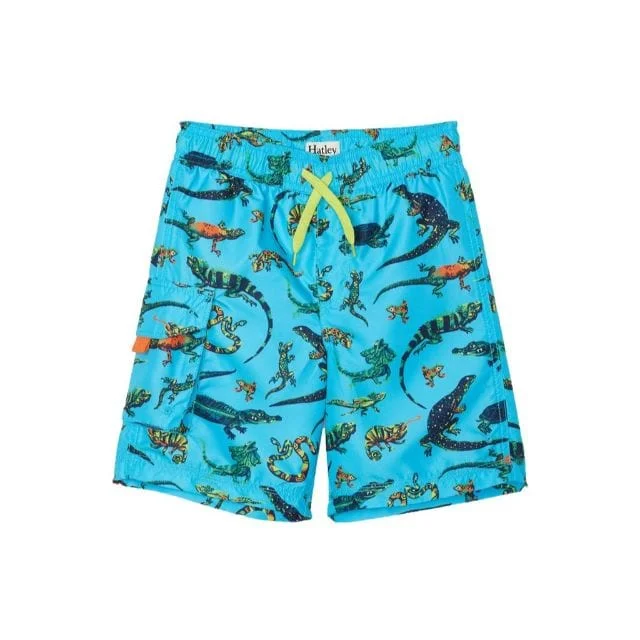 Hatley Rambunctious Reptiles Swim Trunks Kids-Boys Tropical S20BRK1521