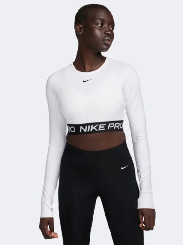 Nike Pro 365 Women Training Long Sleeve White/Black