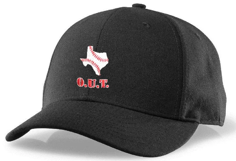 Richardson Black 6-Stitch Umpire Base Hat (Outlaw Umpires of Texas)