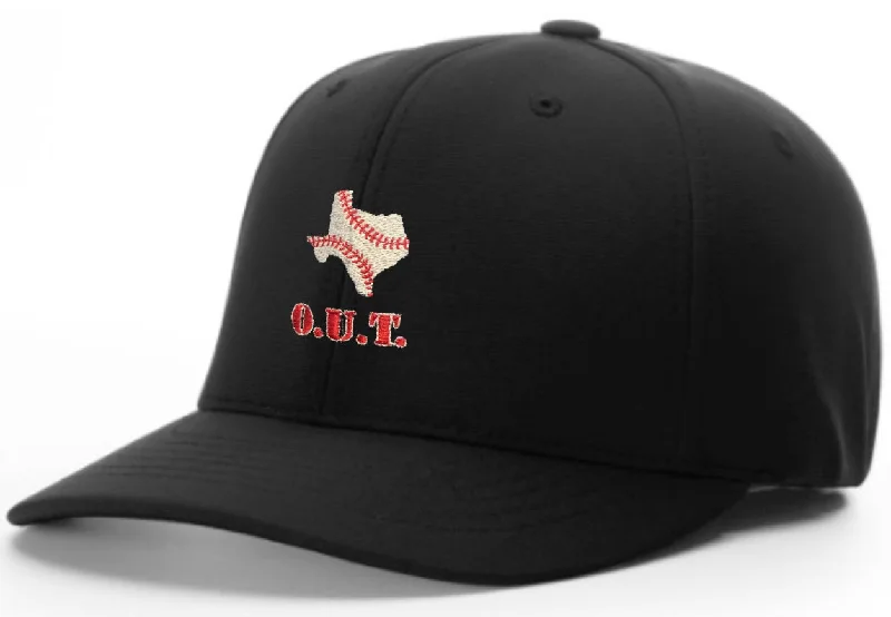 Richardson Black 8-Stitch Umpire Base Hat (Outlaw Umpires of Texas)