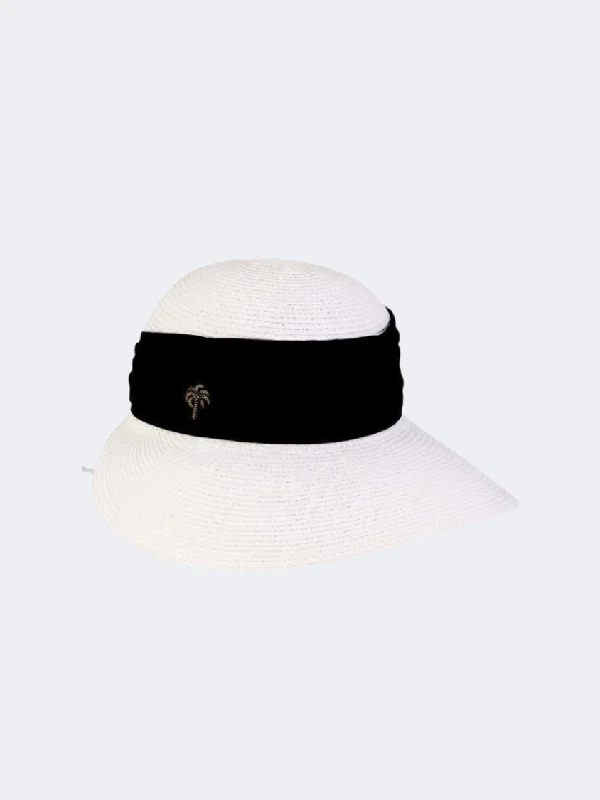 Sun N' Sand Paper Braid Backless Hat Women Beach Hat White Hh1955 C