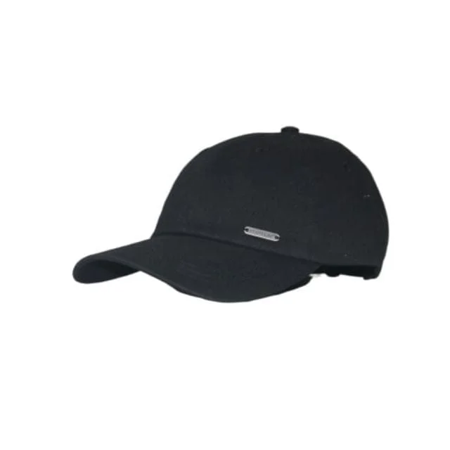 Topten 100% Cotton Wooven Unisex Lifestyle Cap Black 131792