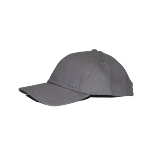 Topten 100% Cotton Wooven Unisex Lifestyle Cap Grey 131792